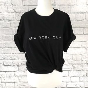 New York City Unisex Graphic Black T-Shirt Size XL